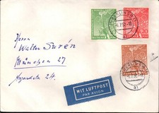 Berlin Nr. 88-90 auf Luftpost