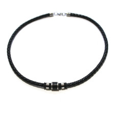 Echt Leder Kette geflochten