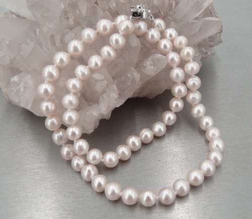Natürliche rosa perlen kette - natürliche,