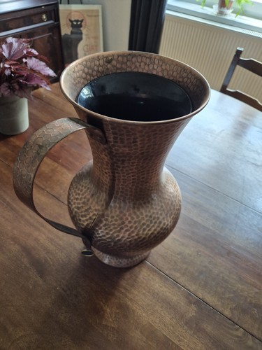 Große kupfervase gekra - kupfervase,,