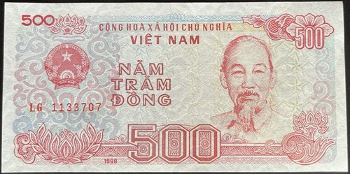 Vietnam banknote 500 dong 1988 - banknote,