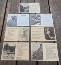 Alte antike liedpostkarten - 7,