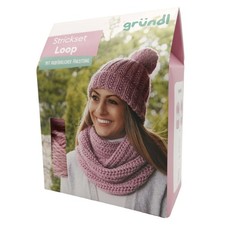 Strickset Loop rosa DIY mit