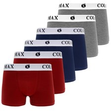 Colomax Herren Boxershorts Unterhosen Unterwäsche Baumwolle S-M-L-XL-XXL 6er Set