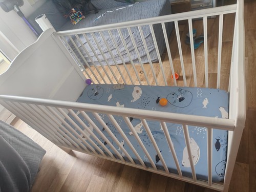 Baby laufgitter aus holz - baby-laufgitter, weiß