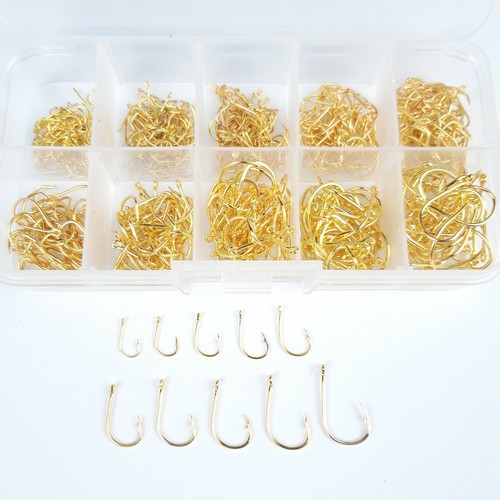 500 set angelhaken gold gr - 500-er,