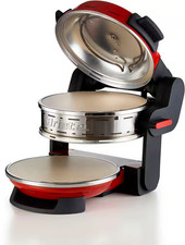 ARIETE Pizzaofen 927R Doppelpizzaofen Pizzamaker Rot 400°C 2300W Timerfunktion