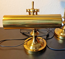 Klavierlampe, Pianolampe, Pultleuchte, messingfarben, ca.30cm Höhe, 1 Birne