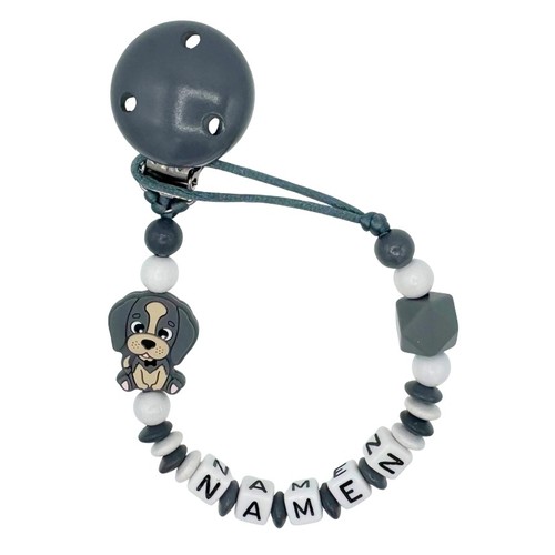 Schnullerkette mit wunschnamen - schnullerkette,