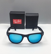BLAU RB4105 RAY-BAN FOLDING WAYFARER SUNGLASSES HTR-8634