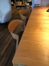 Team7 Sitzgruppe MYLON Kernbuche, Tisch 200x100+2x50cm, 2x Mylon-Stühle Kernbuch