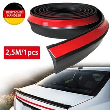 2,5m Universal Spoilerlippe Heckspoiler Gummilippe Spoiler Heck Glanz Schwarz DE