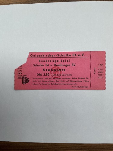 Ticket eintrittskarte schalke - ticket,