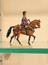 Zinnfigur Ritter auf Pferd/Super-Luxus Bemalung/30mm Serie