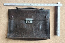 Vintage braune ledertasche - braune,