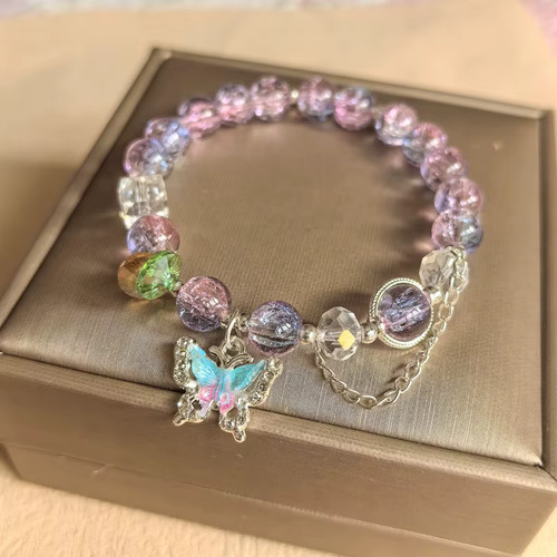 Armband bunte glasperlen damen - glasperlen,