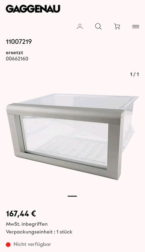 Gaggenau gemüseschublade - gaggenau,