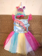 Mädchen Regenbogen  Einhorn Kostüme Fasching  für 7 Jahre