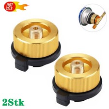 2x DE Gasflaschenadapter Gas