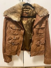 Maze Lederjacke Echtfell Kragen Gr. L wie Neu