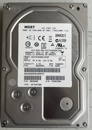 Hdd 3tb hgst - hdd, 7k4000