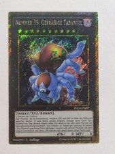 Yu-Gi-Oh! Karte Nummer 35: Gefräßige Tarantel PGL3-DE009 Gold Secret Rare