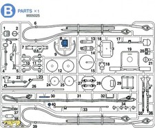B Teile (B1-B40) für Tamiya