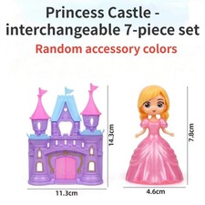 Haustierkorb Puppenspielhaus Kunststoff Tierfamilie Spielset Fantasie