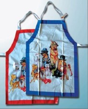 Schürze gummiert abwaschbar Hunde baden+pflegen lustige Hundemotive Art.2300