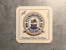 Bierdeckel Coaster Beermat Flensburger Pilsener und Dunkel #1001#
