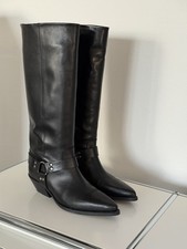Damen zara lederstiefel - damen,