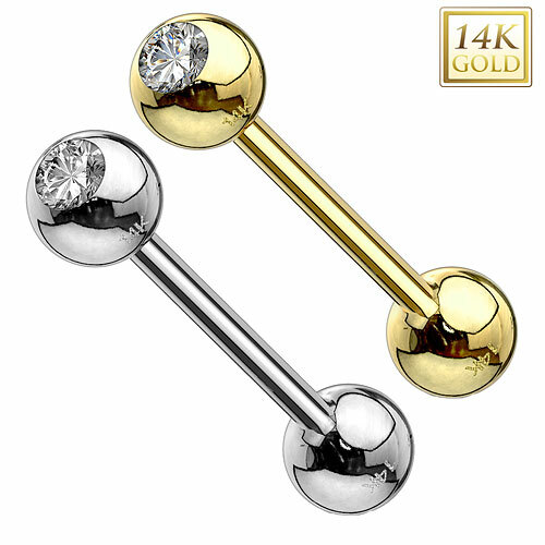Zungenpiercing barbell hantel - zungenpiercing,