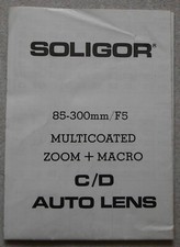 Gebrauchsanweisung, Soligor