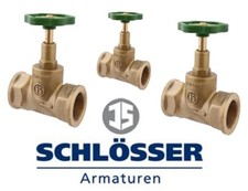 Schlösser Durchgangsventil 1105 Ventil 1/2" 3/4" 1" 5/4" 6/4" 2" DVGW