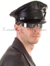 Schirmmütze leder ledermütze - schirmmütze,