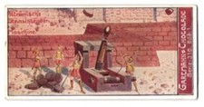 Sammelbild Gartmann Schokolade, Belagerungsmaschinen und Geschütze, Altrömische 