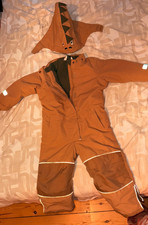 Winteranzug Kinder (Junge) mit Dino-Kapuze – Größe 98/104