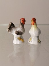 Meissen 2 Figuren Henne Hahn