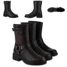 Damen biker boots stiefeletten - damen,
