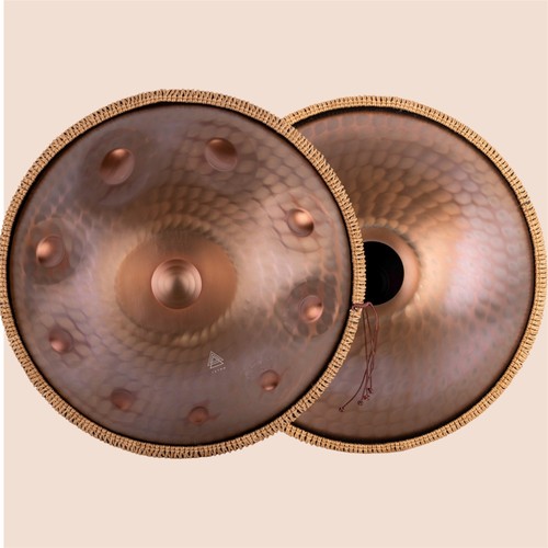 Roségold handpan noten - roségold, 10