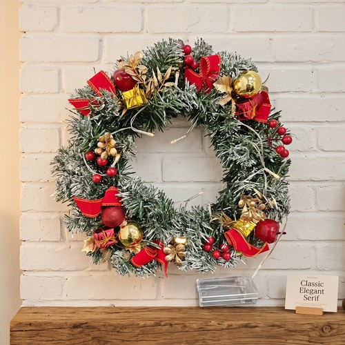 Künstlicher weihnachtskranz - künstlicher,