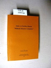 Index zu Goethes Roman