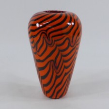 Murano Glas Vase orange rot