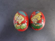 AUTOMATEN BLECH EI 2 Stück um 1950