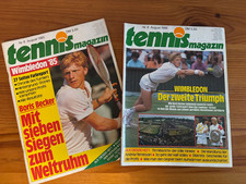 Tennis Magazin 08/1985 und 08/1986, Wimbledonsiege Boris Becker