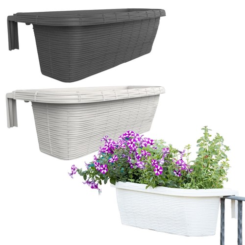 Geländerkasten rattan - geländerkasten, 60