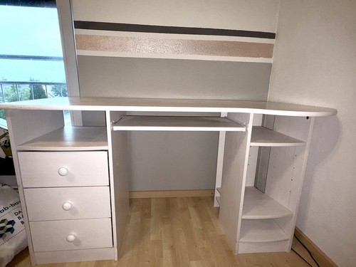 Schreibtisch weiß mit - weiß, 3