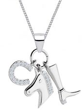 Halskette Silber Pferd
