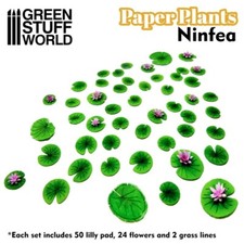 Papierpflanzen seerose - seerose,
