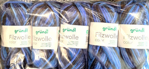 Filzwolle color - (kg/48€),